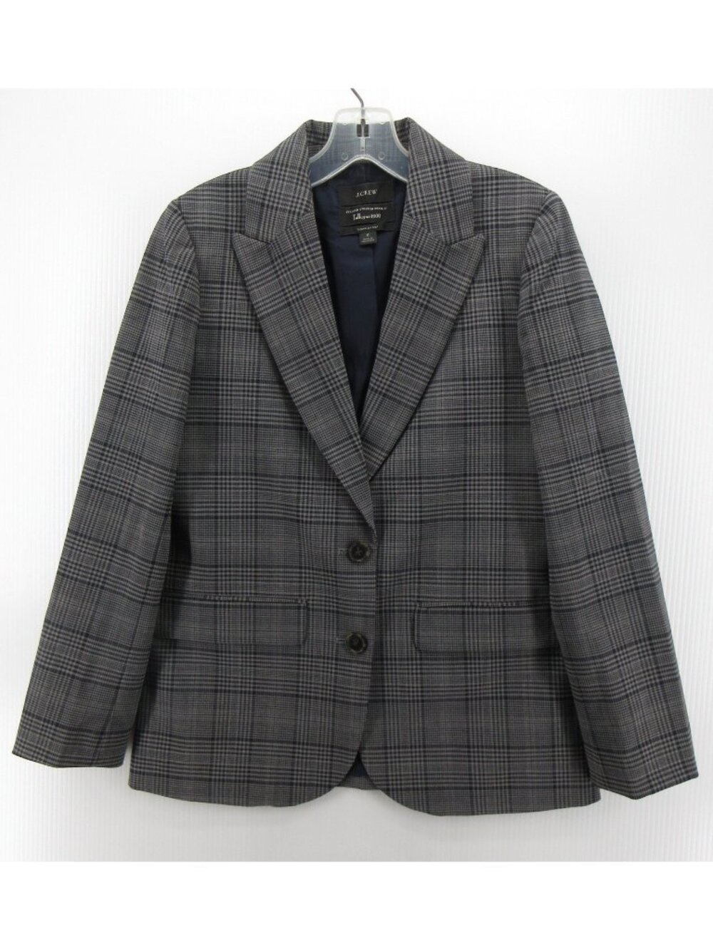 J Crew Blazer 2 Sommerset Tollegno 1900 Italian Stretch Wool Plaid